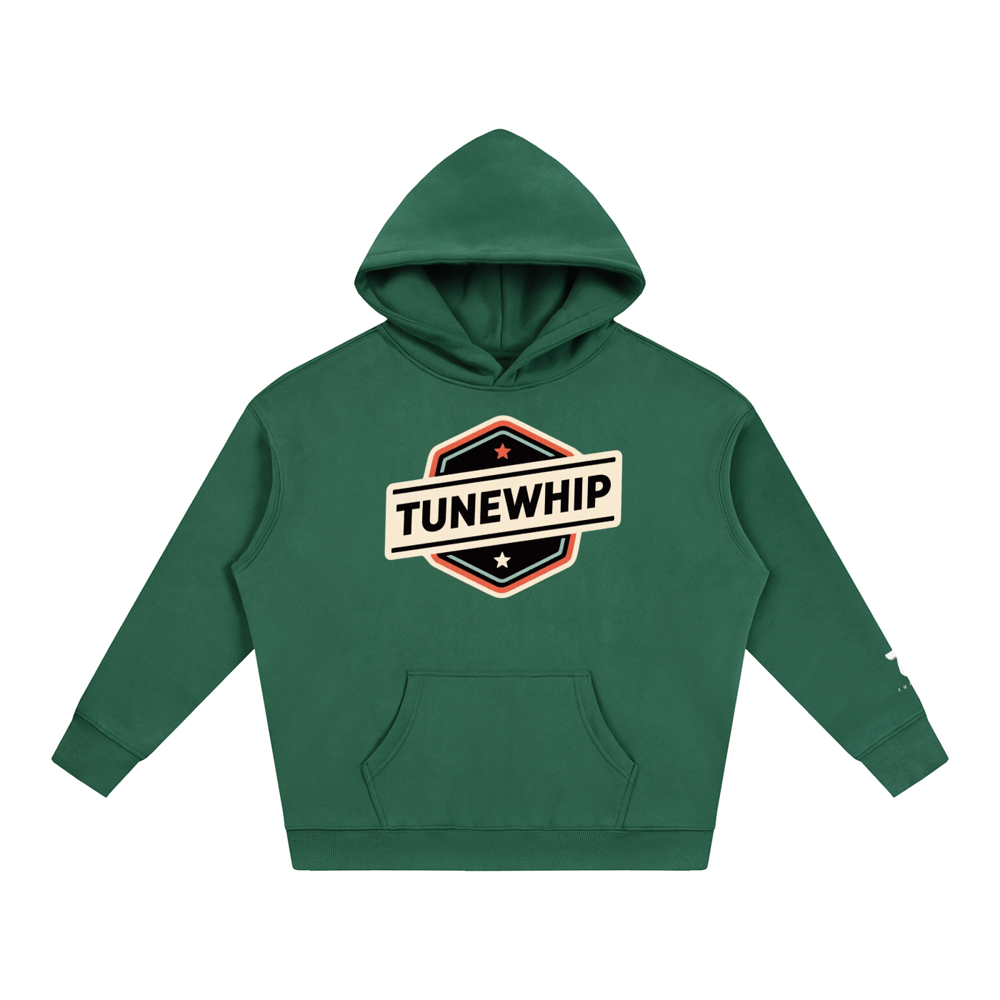 "TUNEWHIP" Oversize Fleeced Hoodie