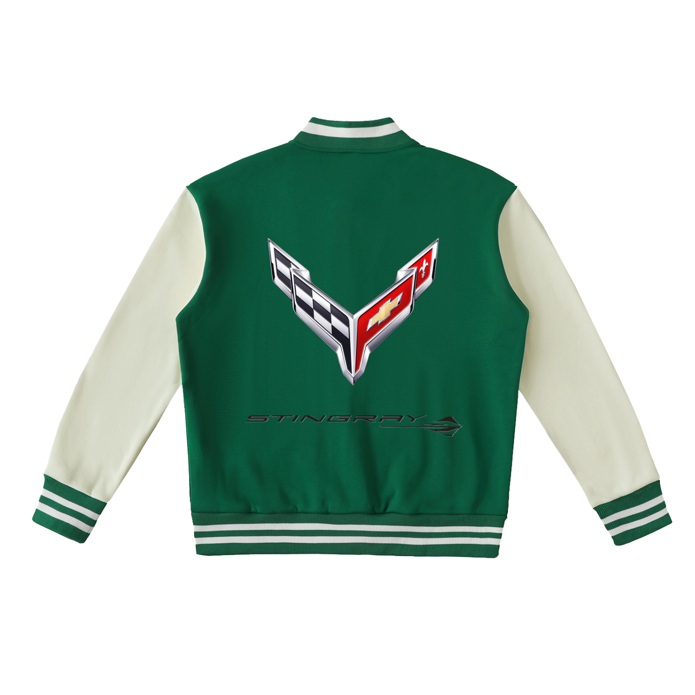 Corvette Stingray Two-Tone Fleeced Varsity Jacket