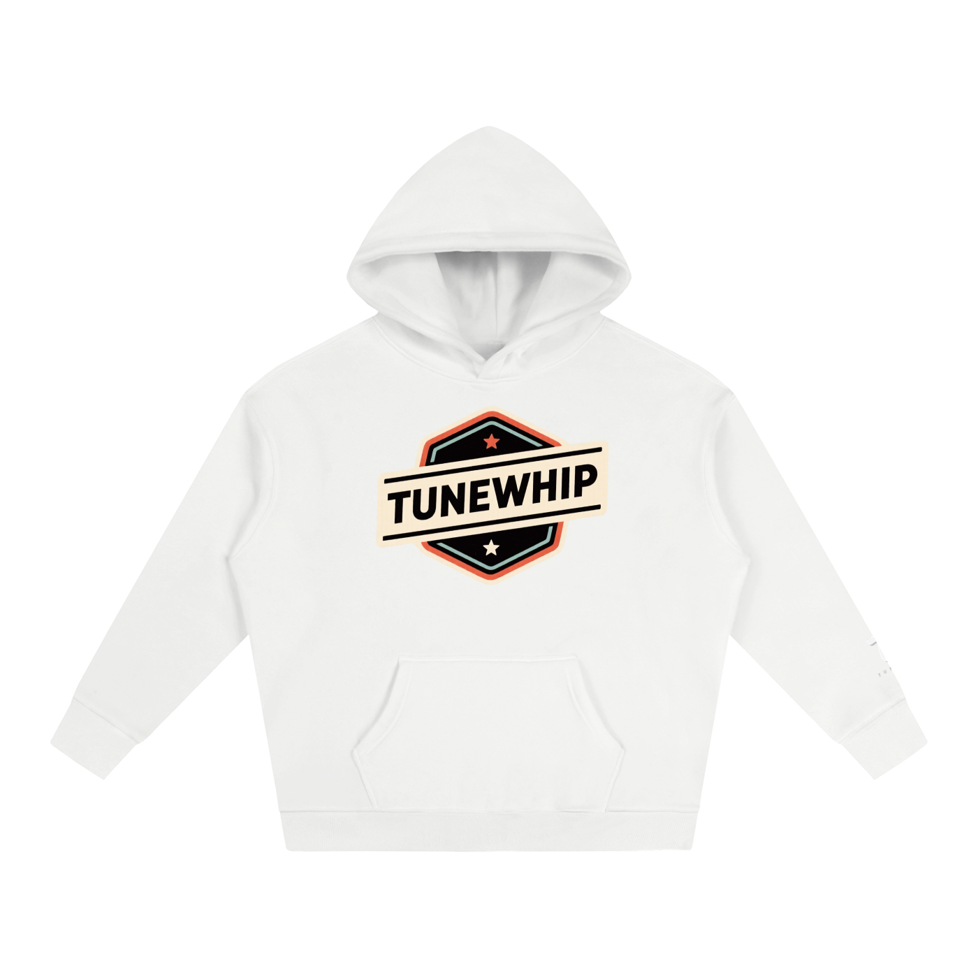 "TUNEWHIP" Oversize Fleeced Hoodie