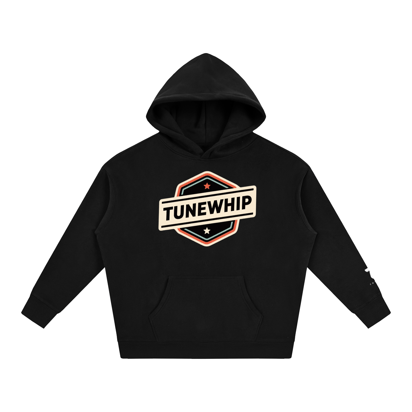 "TUNEWHIP" Oversize Fleeced Hoodie