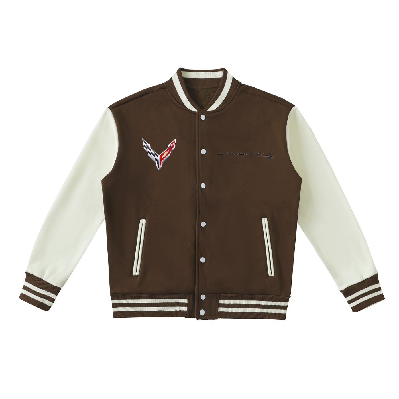 Corvette Stingray Two-Tone Fleeced Varsity Jacket