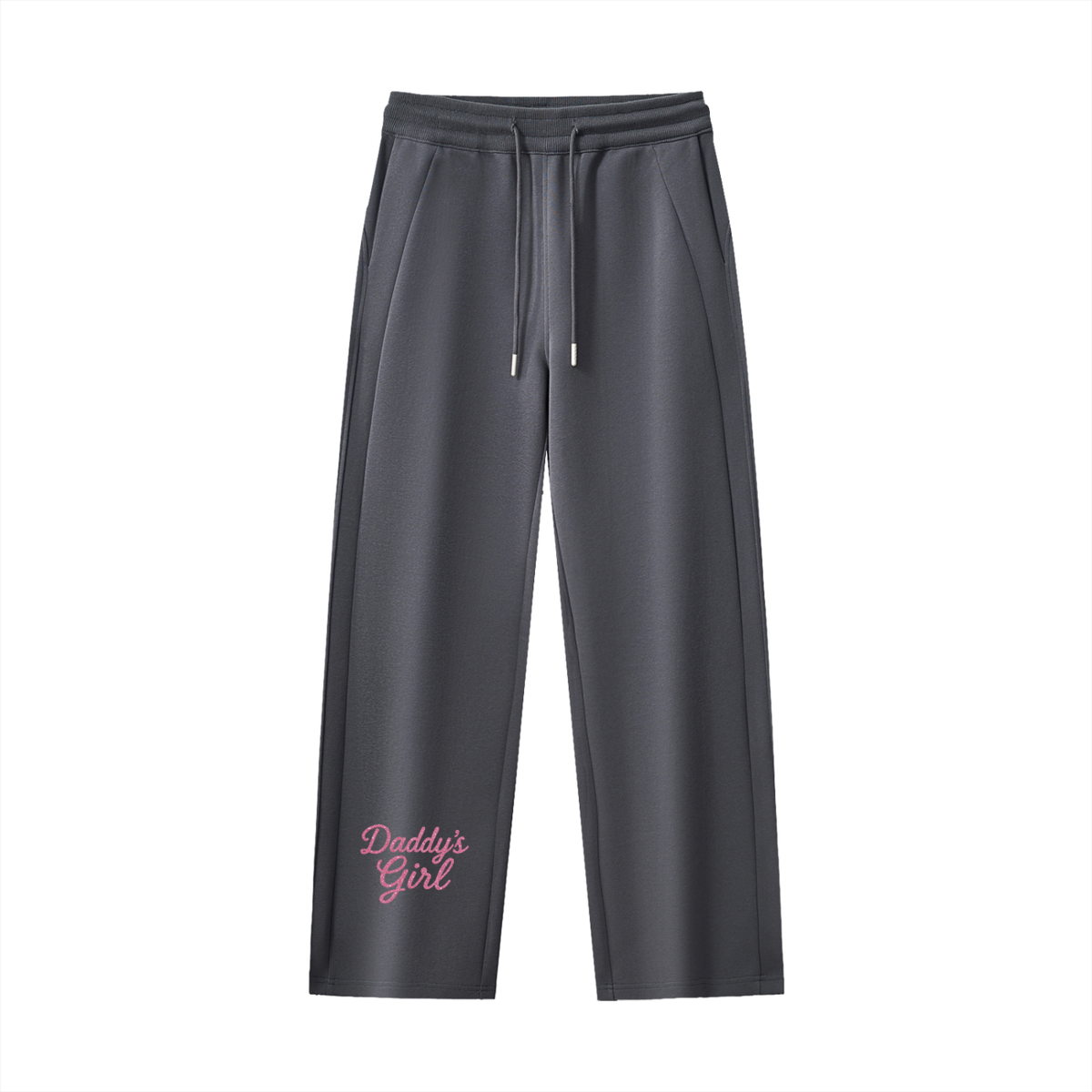 Daddy's Girl Essential Drawstring Straight-Leg Sweatpants