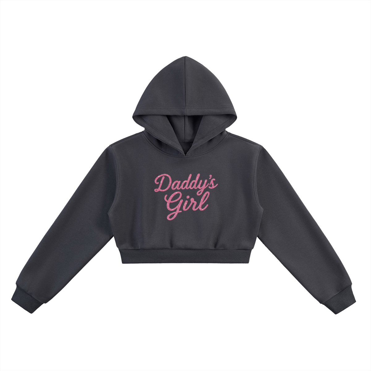 Daddy's Girl Essential Cropped Hoodie