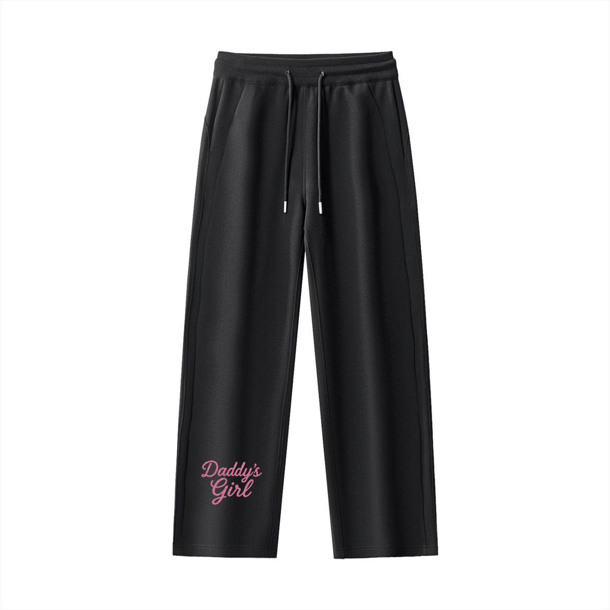 Daddy's Girl Essential Drawstring Straight-Leg Sweatpants