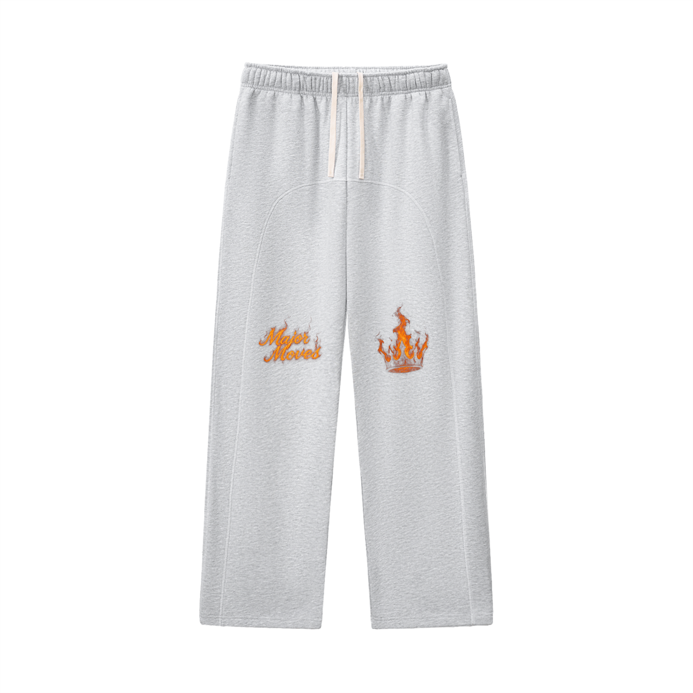 Contrast-Stitched Fleece Sweatpants