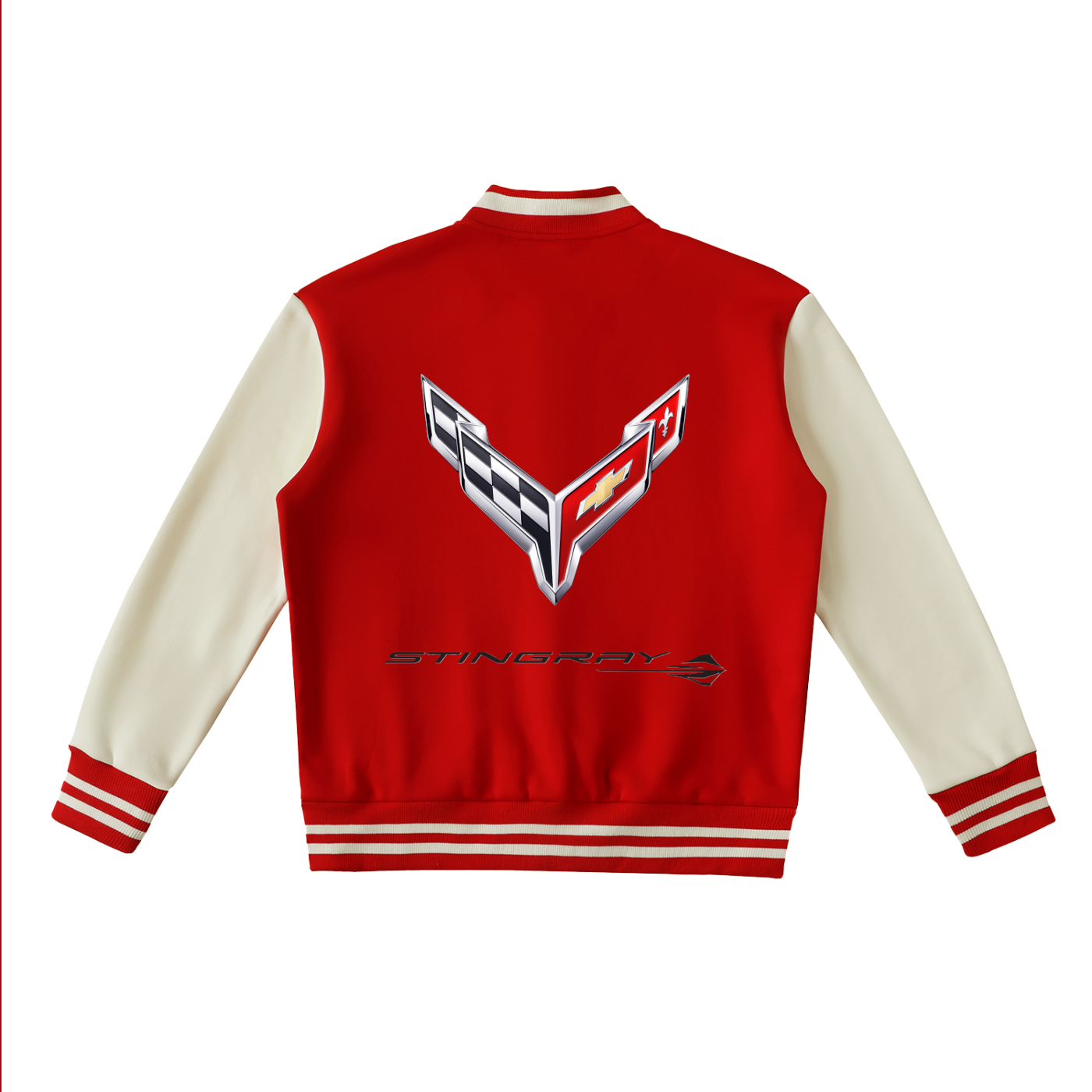 Corvette Stingray Two-Tone Fleeced Varsity Jacket
