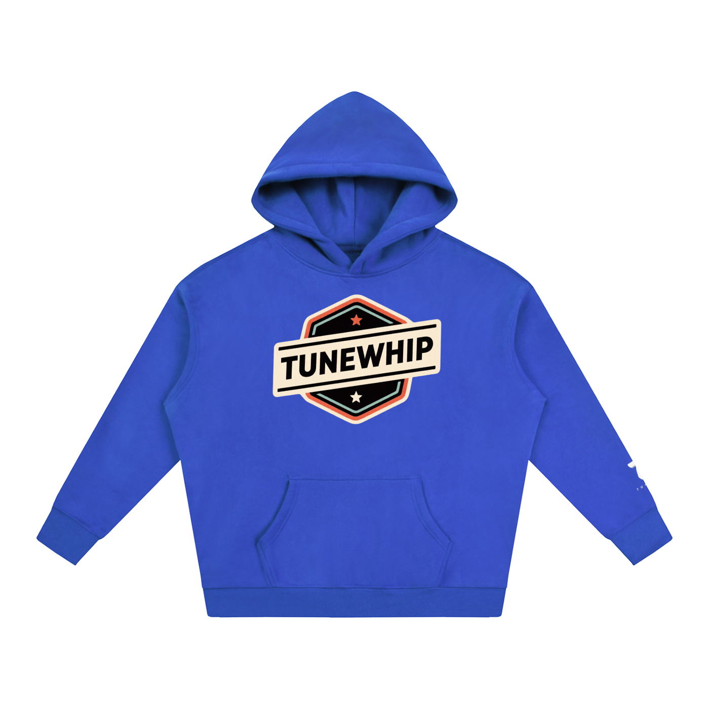 "TUNEWHIP" Oversize Fleeced Hoodie