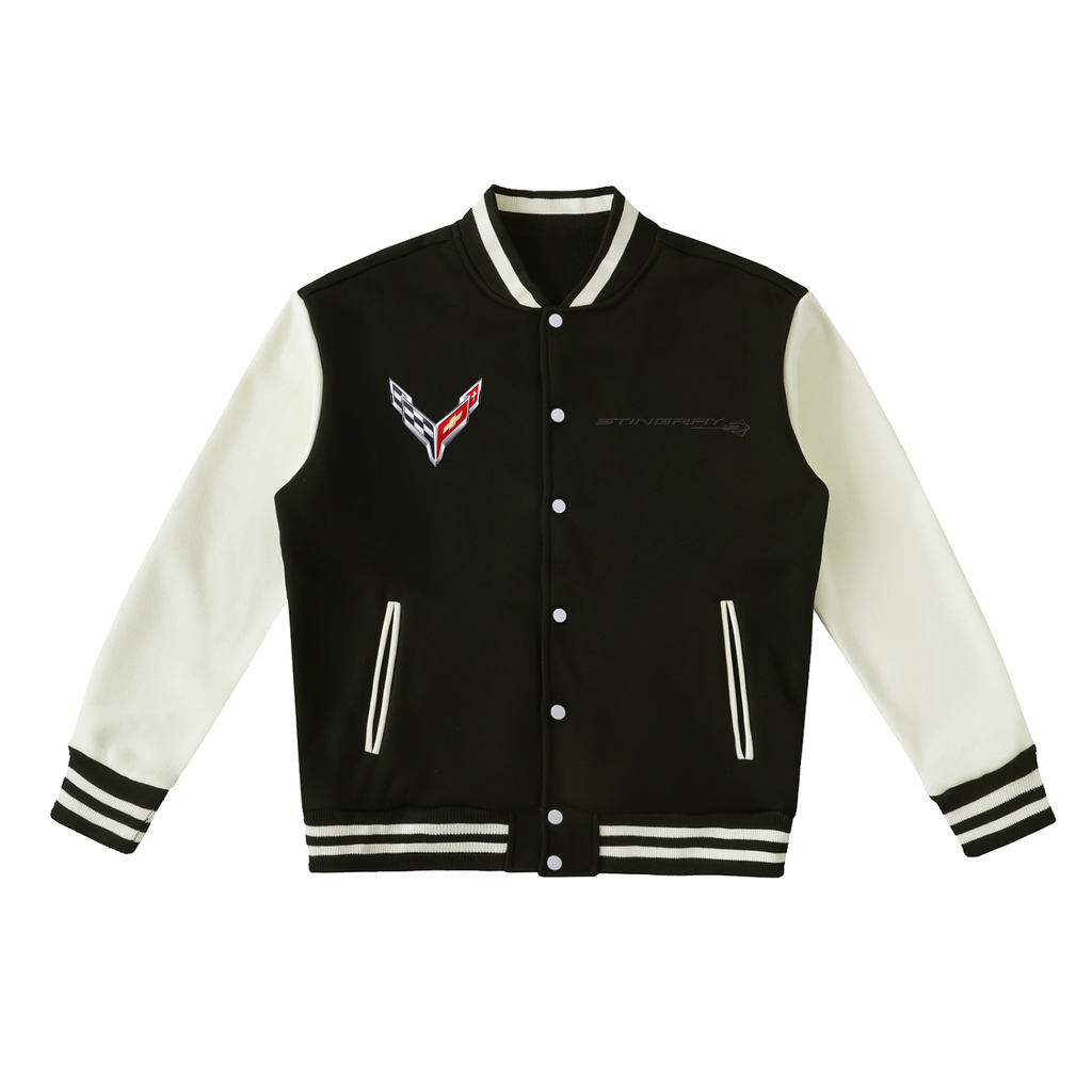 Corvette Stingray Two-Tone Fleeced Varsity Jacket