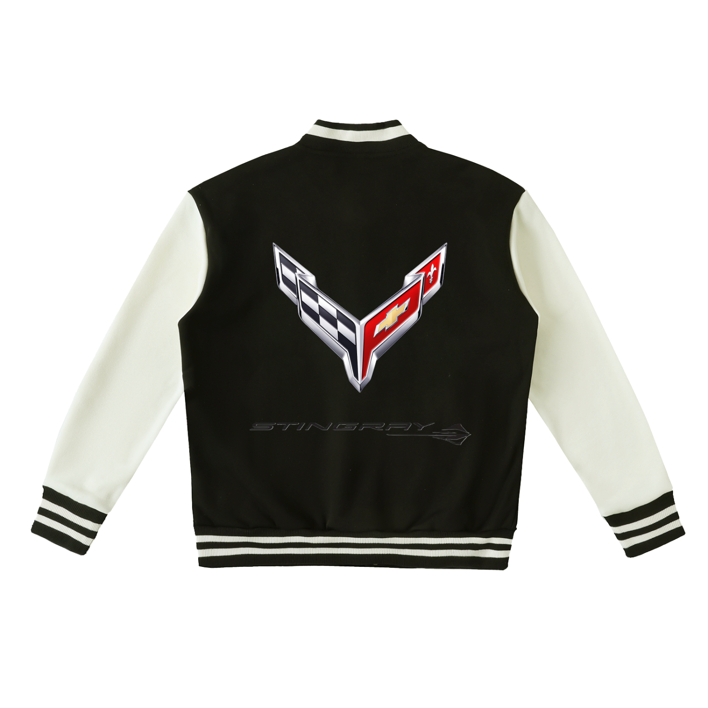 Corvette Stingray Two-Tone Fleeced Varsity Jacket