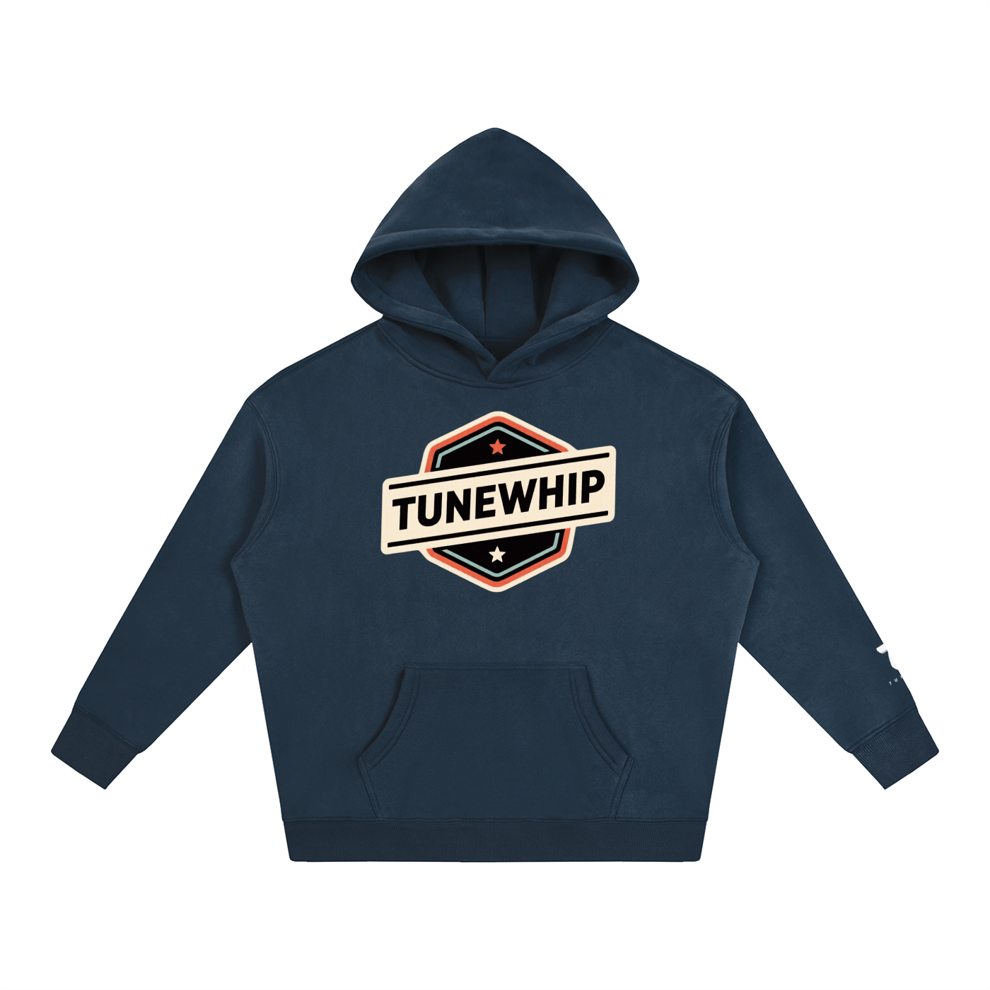 "TUNEWHIP" Oversize Fleeced Hoodie