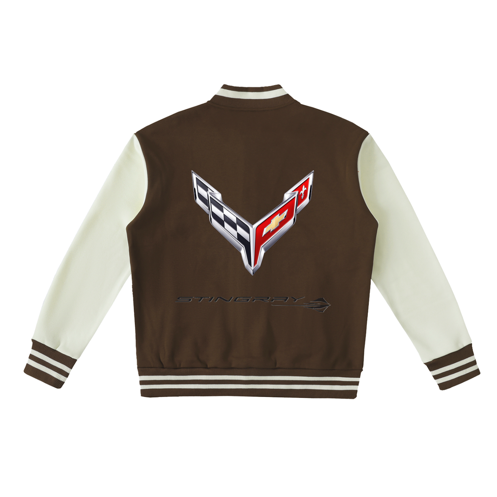 Corvette Stingray Two-Tone Fleeced Varsity Jacket